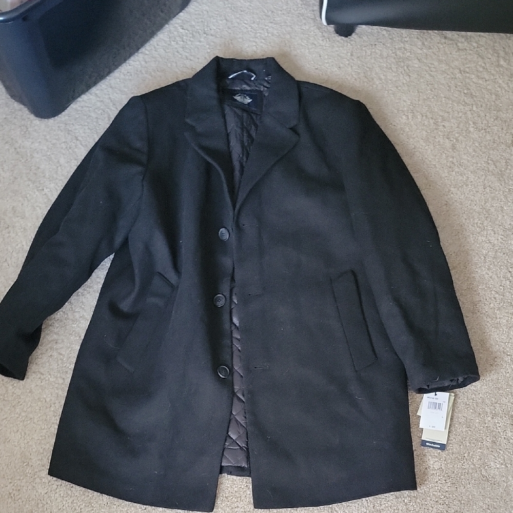 Men's Black Coat Dockers Sz L